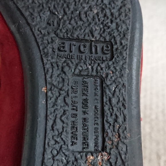 Arche Bareva ballerinas in dark red size 10 - Picture 13 of 15